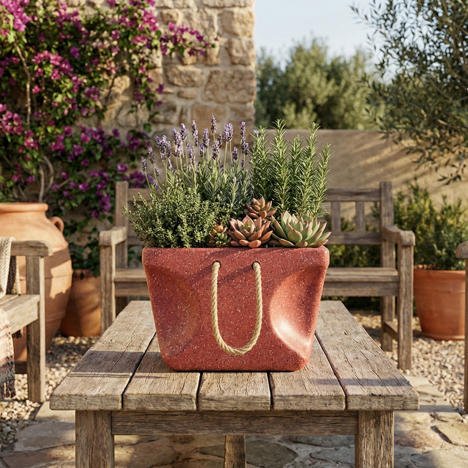 BAG Hafif Beton Saksı